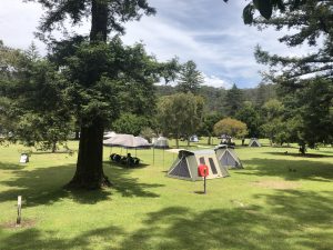 Basin campground campsite set up service